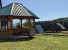 Wooden house 140m2 1+1 with sauna for sale in Zhablyak with great panoramic view