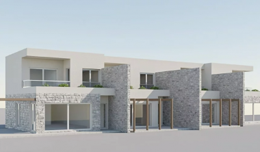 A townhouse under construction in Tivat for sale