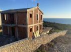 Land plot and house under construction in Zagora, Kotor with stunning sea view
