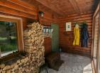 Legalized house in Zabljak with fireplace surrounded by coniferous forest