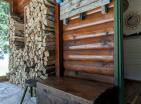 Legalized house in Zabljak with fireplace surrounded by coniferous forest