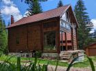Legalized house in Zabljak with fireplace surrounded by coniferous forest