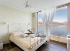 Lux family villa with a private beach and panoramic views of the Tivat Bay