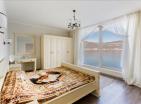 Lux family villa with a private beach and panoramic views of the Tivat Bay