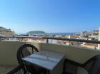 Stunning sea-view 1 bedroom apartment in Budva with 2 balconies