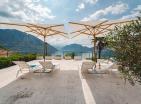 Luxurious 6-room villa first line with sea view and pool in Morinj, Kotor