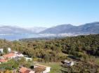 Land plot 464 m2 in Bogišići for building villa with panoramic sea view