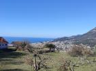 Stunning sea view land 1370 m2 in Bar for 2 villas