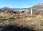 Stunning sea view land 1370 m2 in Bar for 2 villas