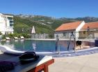 Seaview 1 bedroom apartment 39 m2 in Becici with pool, 400 m to the beach