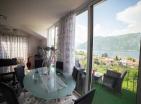 Two bedrooms flat 62 m2 in Stoliv with terrase and panoramic Kotor Bay view