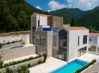 Exclusive new townhouse 189 m2 villa in Tivat with private pool and sea view