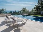 New luxury seaview 346 m2 villa with pool in Drobnići, Montenegro