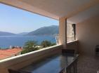 Panoramic Bay view 50 m2 flat in Tivat with huge terrace