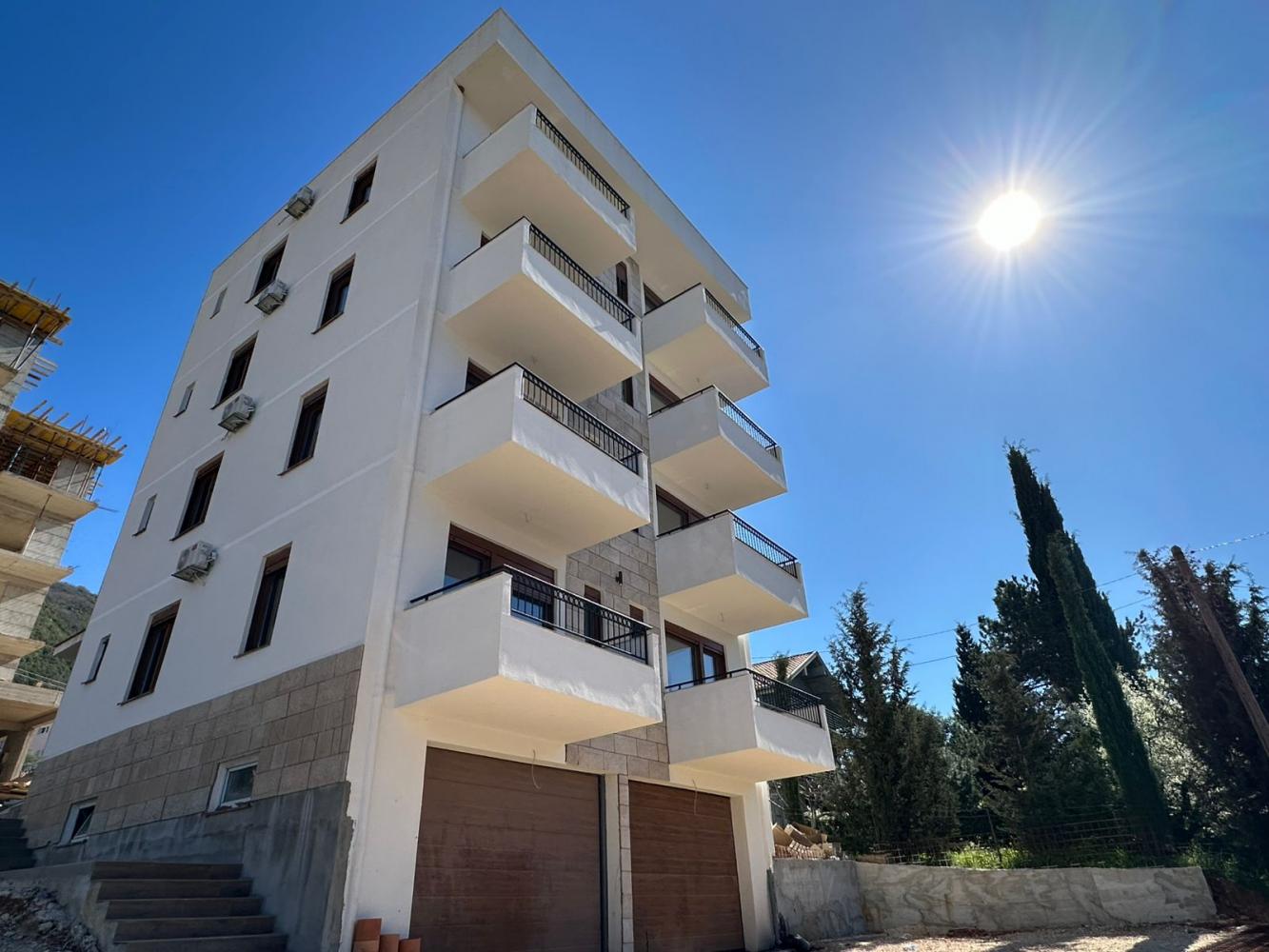 New modern 45 m2 condo in Kumbor with sea view, just 5 min to beach